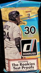 2016 Donruss Baseball HANGER VALUE FAT PACK - MLB Sports Trading Cards