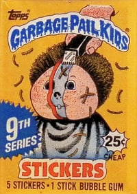 1987 Topps Vintage Garbage Pail Kids Retail Box Wax Pack - 9th Series