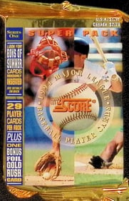 1994 Score Series 1 Super Pack 29 Cards, 1 Foil Card & Boys of Summer Inserts Vintage Baseball Cards
