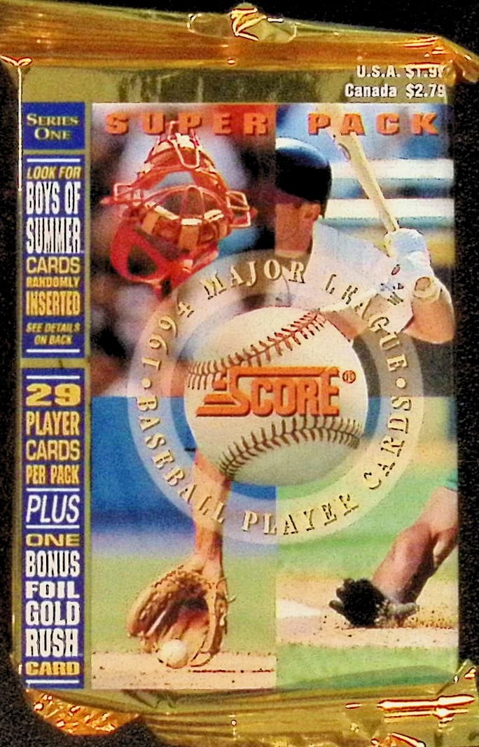 1994 Score Series 1 Super Pack 29 Cards, 1 Foil Card & Boys of Summer Inserts Vintage Baseball Cards (1 of 1)