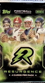 2024 Topps Resurgence Football Cards Blaster Box Pack - Jayden Daniels Rookie Card
