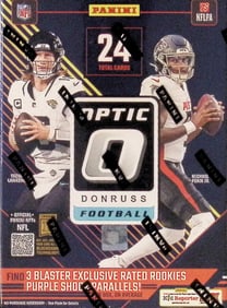 2024-25 Donruss Optic Football BLASTER BOX - Downtown, Uptown Inserts, Jayden Daniels Sports Card