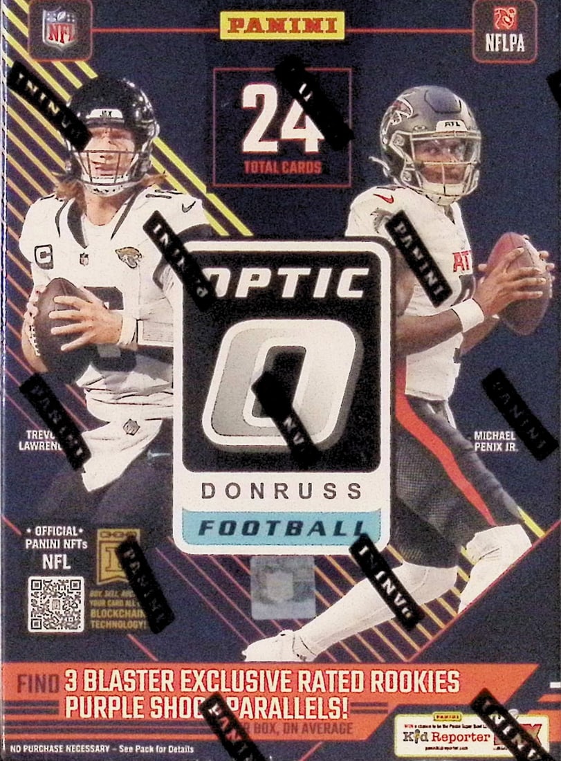 2024-25 Donruss Optic Football BLASTER BOX - Downtown, Uptown Inserts, Jayden Daniels Sports Card (1 of 3)