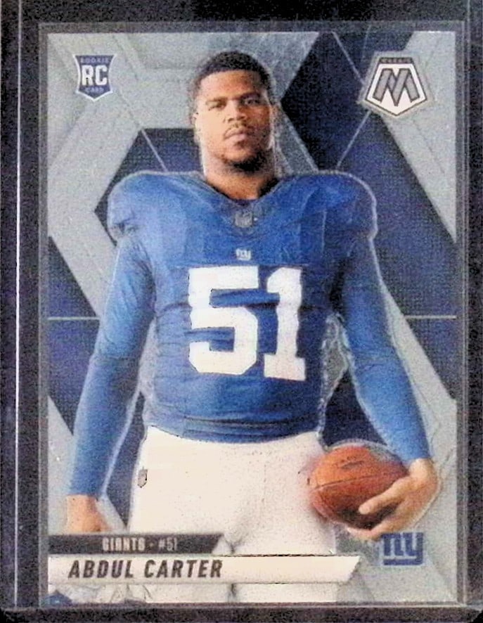 Abdul Carter Rookie Carter 2025 Panini Mosaic #282 New York Giants NFL Trading Cards (1 of 2)