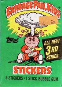1986 Topps Vintage Garbage Pail Kids Retail Box Wax Pack - 3rd Series