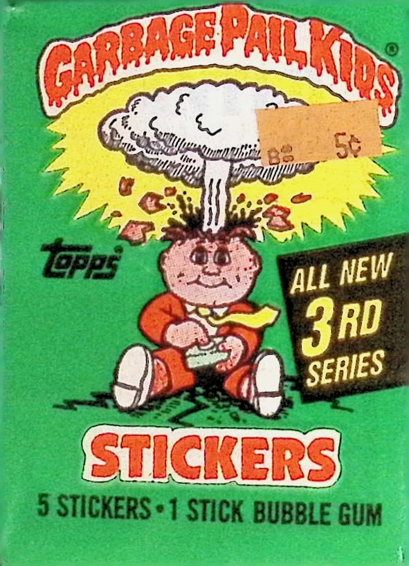 1986 Topps Vintage Garbage Pail Kids Retail Box Wax Pack - 3rd Series (1 of 1)