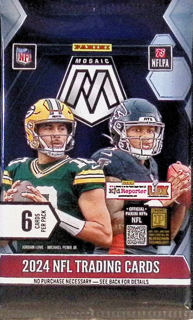2024-25 Panini Mosaic Football Card Blaster Box Pack Sports Cards Jayden Daniels Sports Cards: Panini Rookie Football NFL Trading & Sports Cards, Rookie Cards in This Set are Jayden Daniels, Bo Nix, Drake Maye, Marvin Harrison, Jr, JJ McCarthy, Football & Sports Cards for Sale Near Me, Silver, 