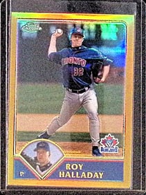 Roy Halladay #176/449 Bronze Refractor Topps Chrome 2003 #115 Toronto Blue Jays
