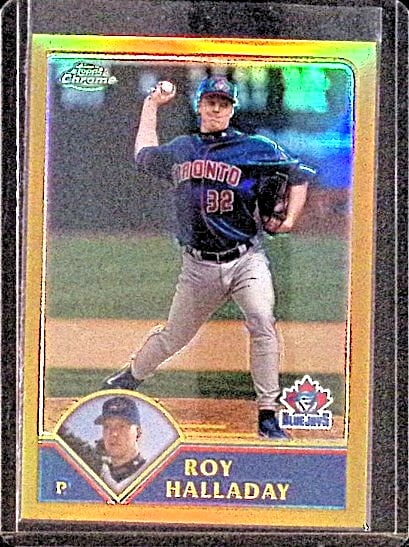 Roy Halladay #176/449 Bronze Refractor Topps Chrome 2003 #115 Toronto Blue Jays (1 of 2)