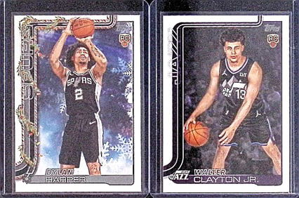 Walter Clayton, Sr. & Dylan Harper Rookie Cards 2025 Topps & Topps Holiday NBA Player Cards