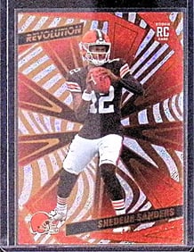 Shedeur Sanders Rookie Card 2025 Panini Revolution #239 Cleveland Browns Quarterback Deion Sanders
