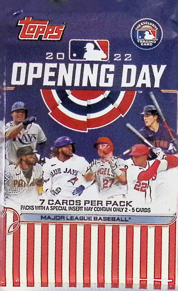 2022 Topps Opening Day Baseball HOBBY BOX PACK - MLB Sports Trading Card (1 of 1)