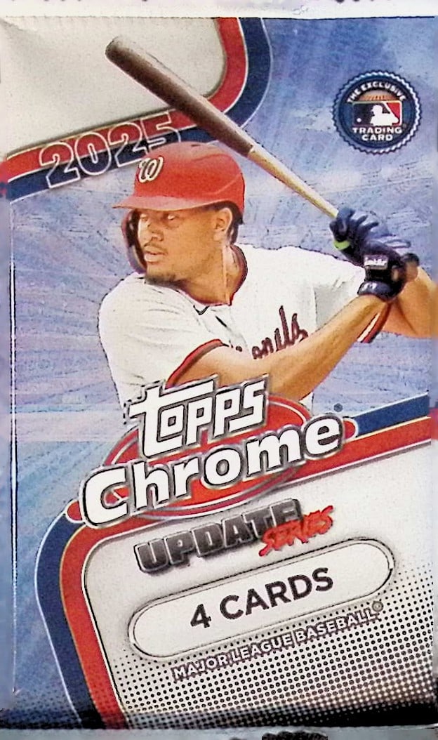 2025 Topps Chrome Update Series BLASTER BOX PACK James Wood, Jacob Wilson, Dylan Crews Rookie Cards (1 of 1)
