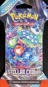 2024 Pokemon Scarlet & Violet Stellar Crown Sleeved 10 Card Booster Pack Charizard