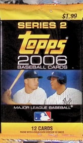 2006 Toops Series 2 Retail Box Baseball Card Back - Prince Fielder RC MLB Trading Card