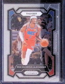 Shai Gilgeous-Alexander 2023 Panini Prizm #85 NBA Basketball Card MVP Champion