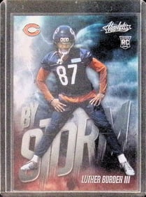 Luther Burden III Rookie Card By Storm Insert 2025 Panini Absolute #9 Chicago Bears