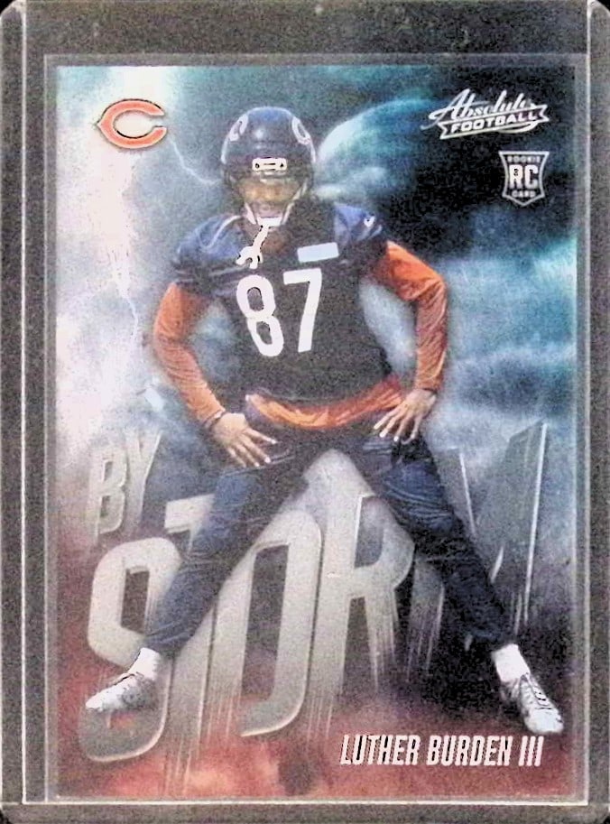 Luther Burden III Rookie Card By Storm Insert 2025 Panini Absolute #9 Chicago Bears (1 of 2)