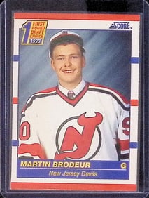 Martin Brodeur Rookie Card 1st Round Fraft Choice 1990 Score #439 New Jersey Devils