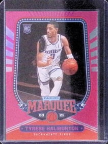 Tyrese Haliburton Rookie Card Pink Variation 2020 Panini Chronicles Marquee #241