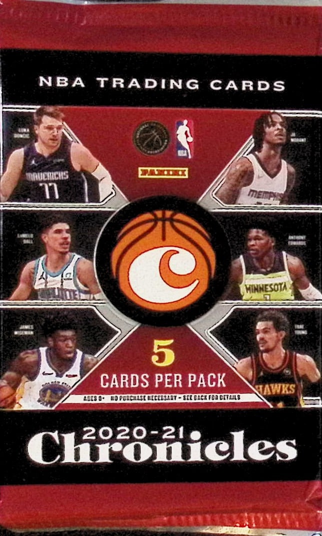 2020-21 Panini Chronicles Basketball Cards Hanger Value Pack Sports Cards (1 of 1)