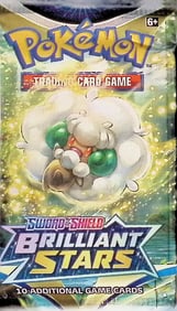 Pokemon Sword and Shield Brilliant Stars 10 Card Booster Pack Charizard Pikachu Holo Rare Cards