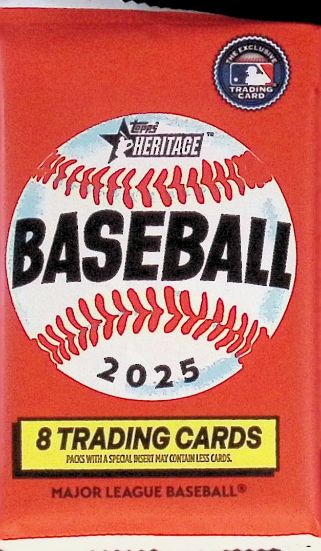2025 Topps Heritage Baseball Cards BLASTER BOX PACK Sports Cards James Wood Rookie Card (1 of 1)
