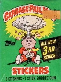 1986 Topps Vintage Garbage Pail Kids Retail Box Wax Pack - 3rd Series