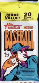 2021 Topps Heritage Baseball Card HANGER VALUE PACK Sports Cards