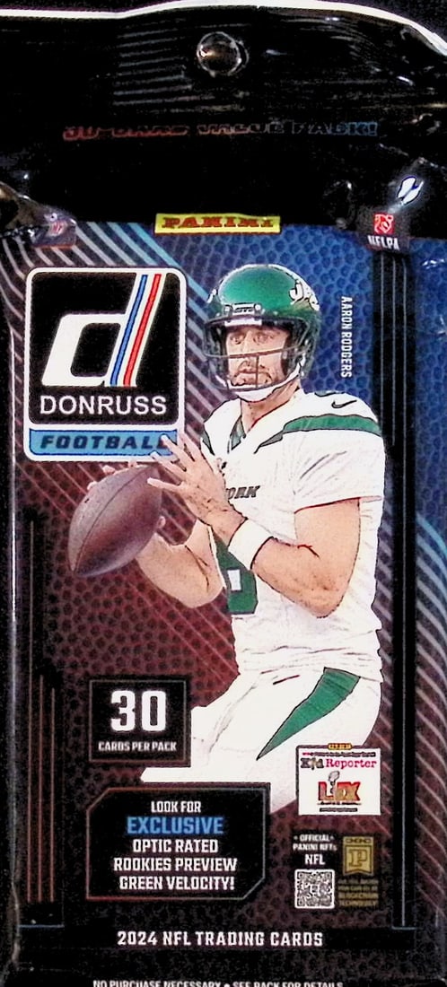 2024-25 Donruss Football Cards HANGER VALUE FAT PACK Jayden Daniels Sports Card (1 of 1)