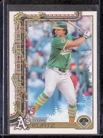 Nick Kurtz Rookie Card 2025 Topps Holiday #H40 Oakland A's MLB Card