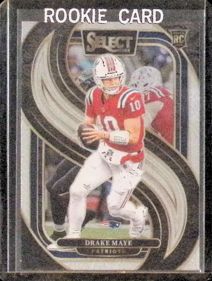 Drake Maye Rookie Card 2024 Panini Select #113 New England Patriots NFL Sports Card (1 of 2)