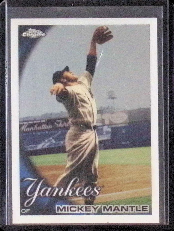Mickey Mantle 2010 Topps Chrome #7 Number Match New York Yankees Hall of Fame (1 of 2)