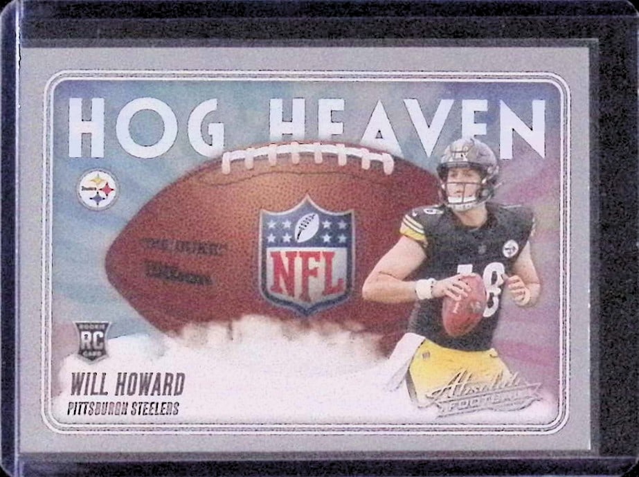 Will Howard Hog Heaven Rookie Card Insert 2025 Panini Absolute #HH-WHD Steelers (1 of 2)