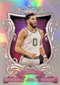 Jayson Tatum Roundball Royalty Refractor Insert Vatiation 2024 Topps Chrome #RR-7