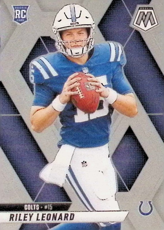 Riley Leonard Rookie Card 2025 Panini Mosaic #372 Notre Dame Fighting Irish Colts (1 of 2)