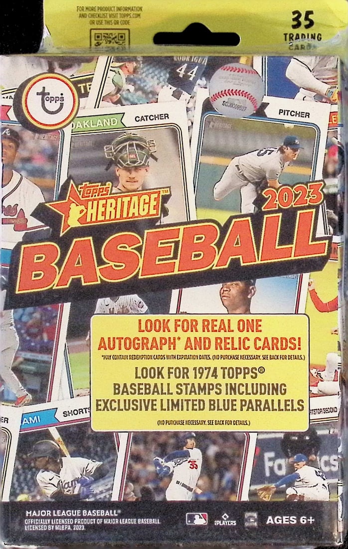 2023 Topps Heritage Baseball Card Hanger Box, Sports Cards, Rookie Cards, MLB Trading Cards (1 of 1)