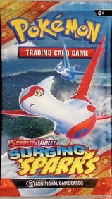 Pokemon Scarlet & Violet Surging Sparks 10 Card TCG Booster Pack, Charizard, Pikachu, Holo