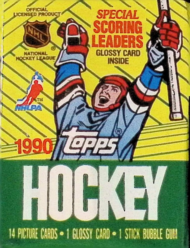 1990 Topps Vintage Hockey Cards Retail Box Wax Pack Sports Cards Wayne Gretzky (1 of 1)
