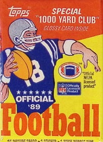 1989 Topps Series 1 Football Retail Box Pack