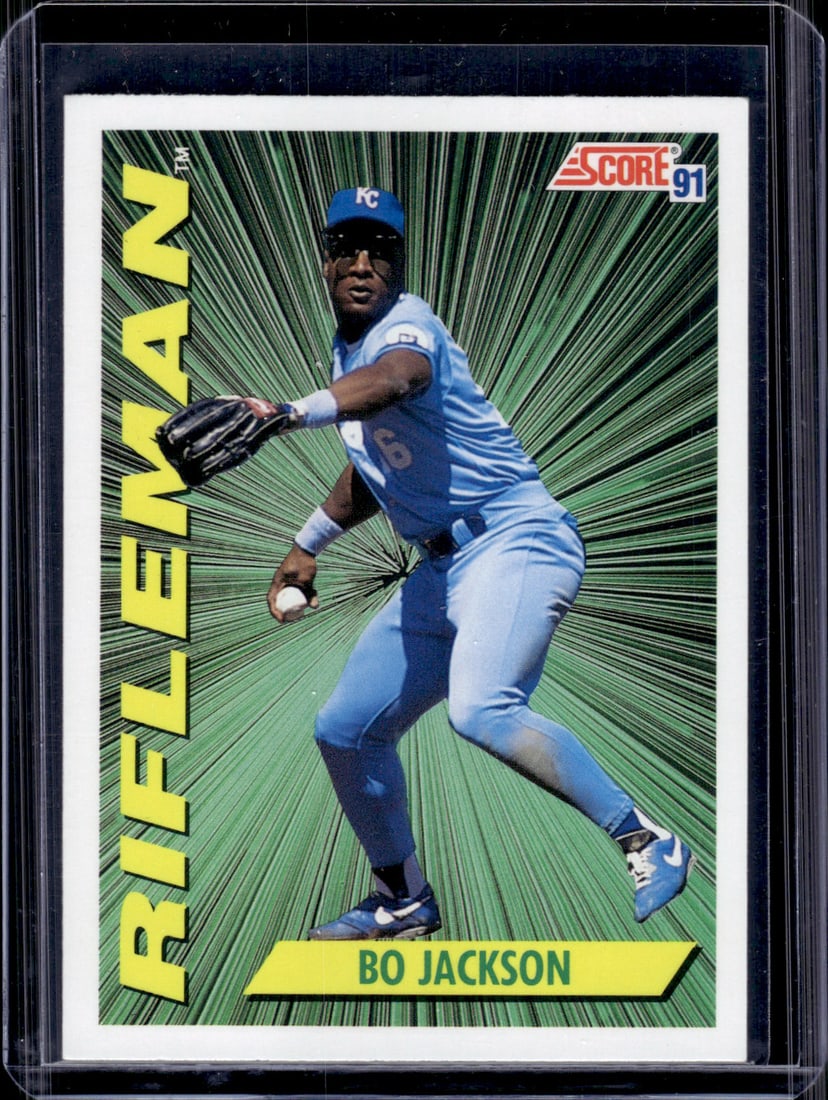 Bo Jackson Rifleman 1991 Score #412 Kansas City Royals (1 of 2)
