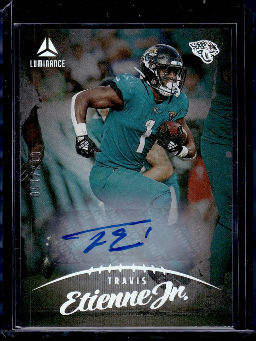 Travis Etienne Jr. Auto /150 2023 Panini Luminance #27 Jacksonville Jaguars (1 of 2)