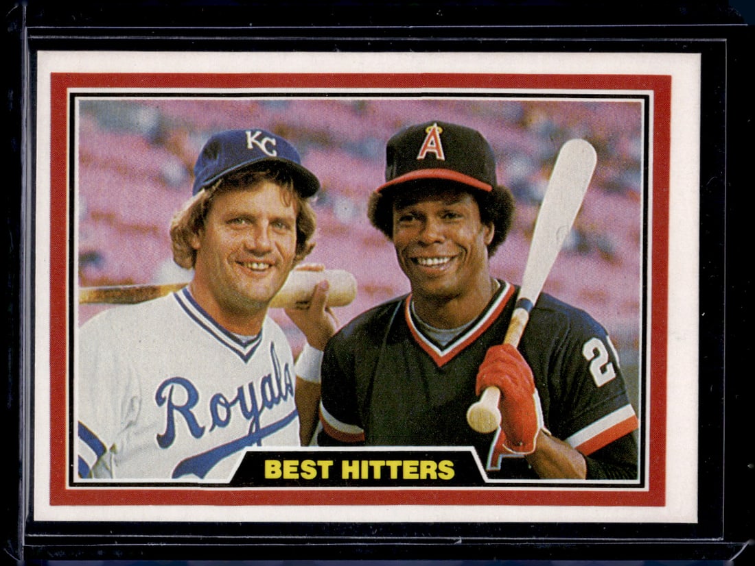Best Hitters Brett/Carew 1981 Donruss #537 (1 of 2)