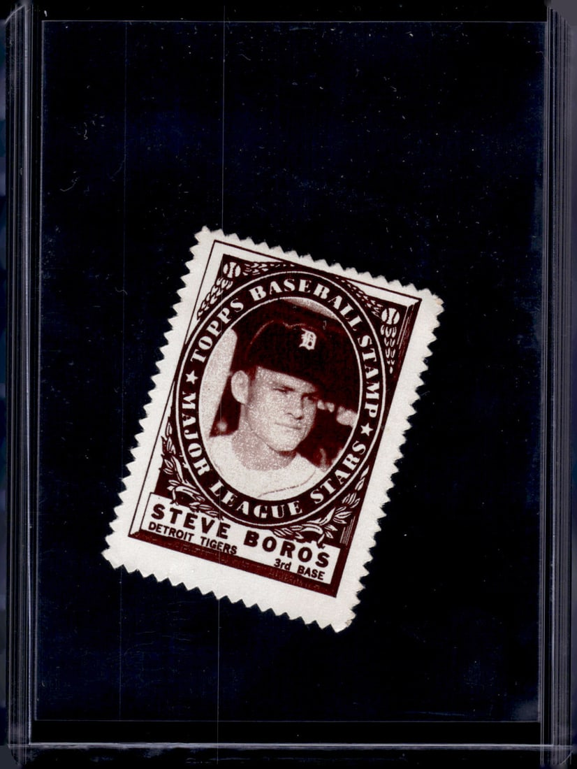 Steve Boros 1961 Topps Stamp (1 of 2)