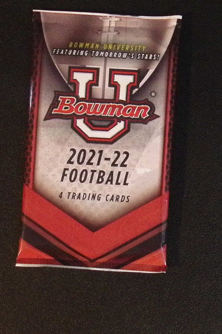 2021-22 Bowman U Football BLASTER BOX PACK NFL Trading Card (1 of 1)
