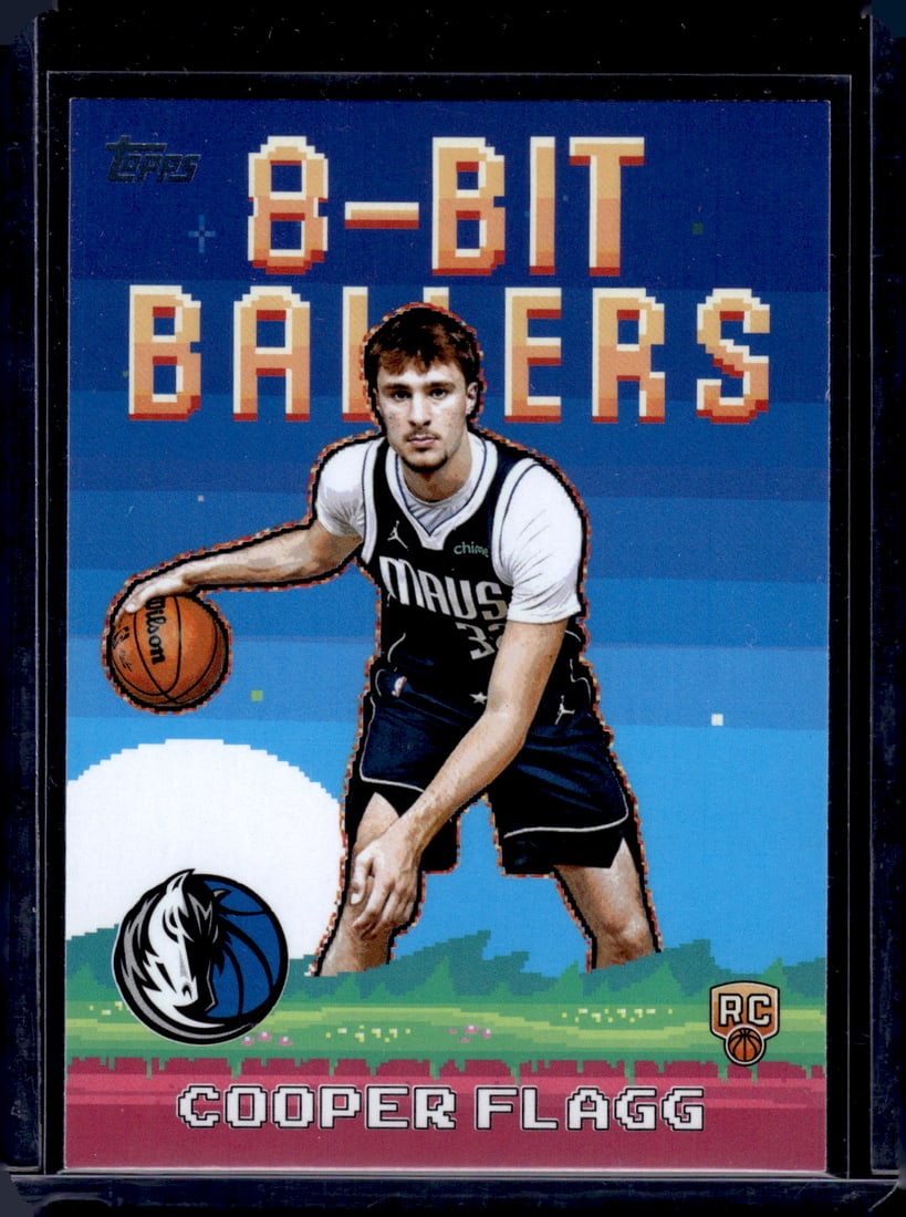 Cooper Flagg Rookie Card 8-Bit Ballers 2025-26 Topps #8B-31 Dallas Mavericks: Topps Basketball NBA Trading & Sports Cards, Sports Cards for Sale Near Me, Chrome, Refractor, SP, SSP, Valuable Auction Memorabilia Lots Sold On Line, NBA Championship & Hall of Fame Player Cards