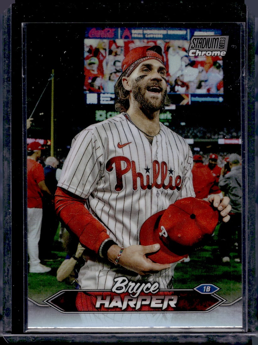 Bryce Harper Refractor 2024 Stadium Club Chrome #291 Philadelphia Phillies (1 of 2)