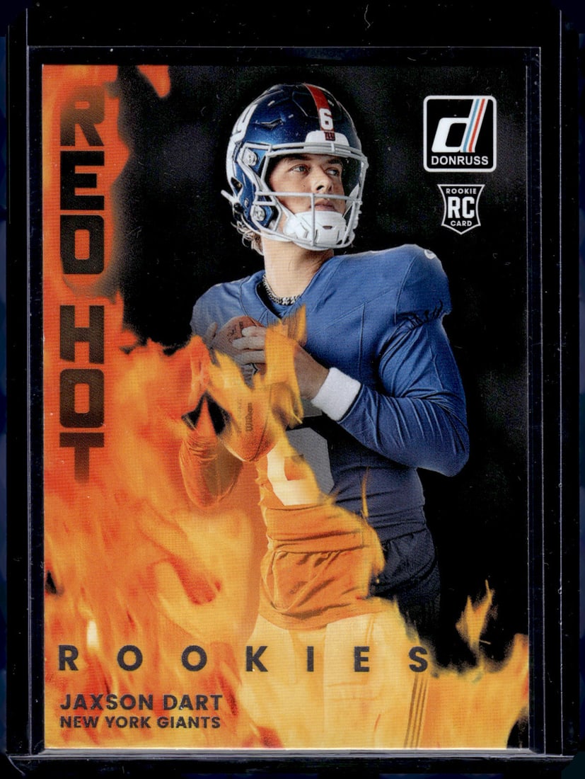 Jaxson Dart Red Hot Rookies 2025 Donruss #RHR-JXD New York Giants (1 of 2)