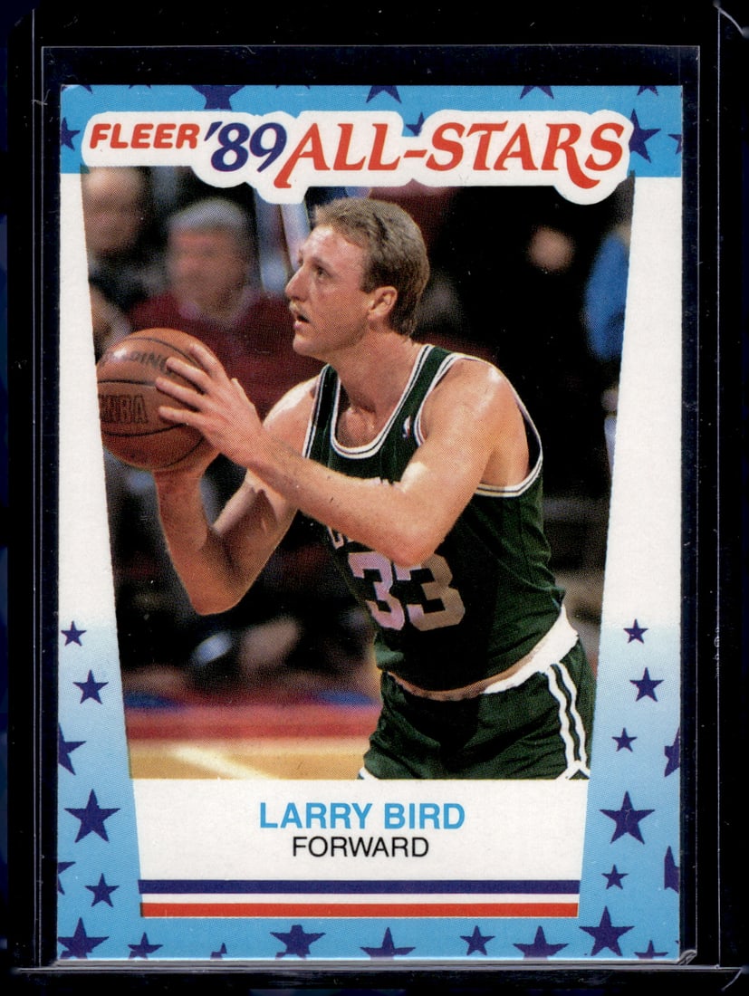Larry Bird 1989-90 Fleer All-Stars Stickers #10 Boston Celtics (1 of 2)