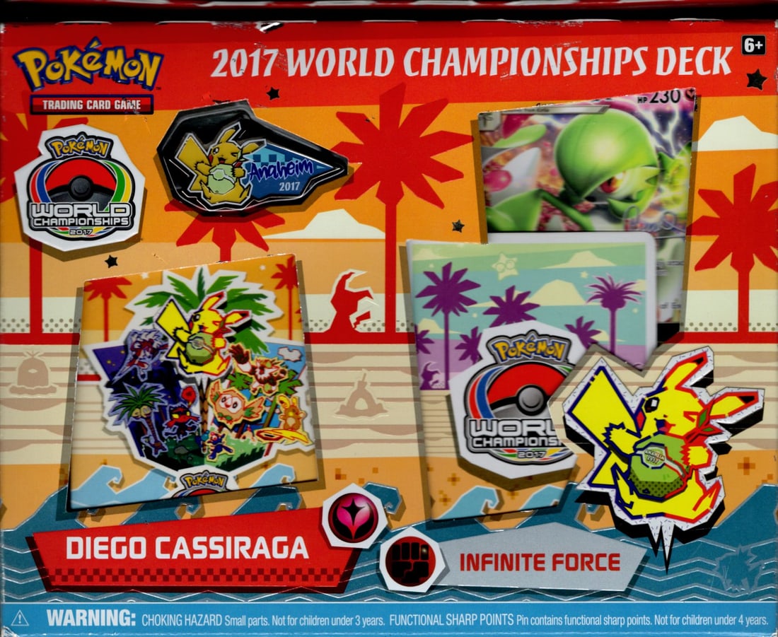 2017 Pokemon World Championships Deck Diego Cassiraga SEALED: Pokemon Trading Card Game Cards, Charizard, Pikachu, Mewtwo, Reverse Holo, Holo Rare, Secret Rare Cards, Full Art Cards, Eevee, Ultra Rare Card, Illustration Rare, Special Illustration Rare SIR